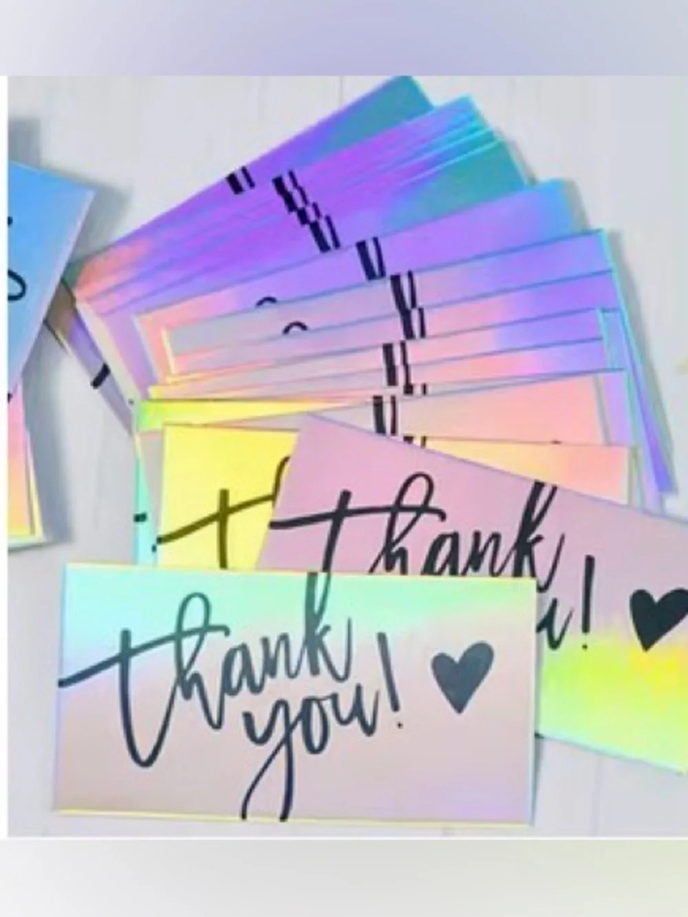 Thank you stickers + 5 free thank you cards
